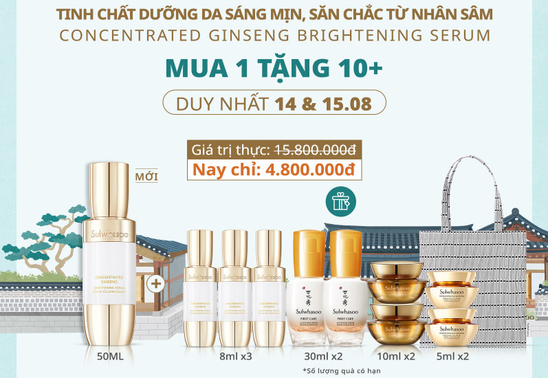 sulwhasoo concentrated ginseng brightening serum