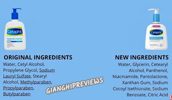 so sánh bản mới và bản cũ sửa rửa mặt cetaphil Gentle Skin Cleanser